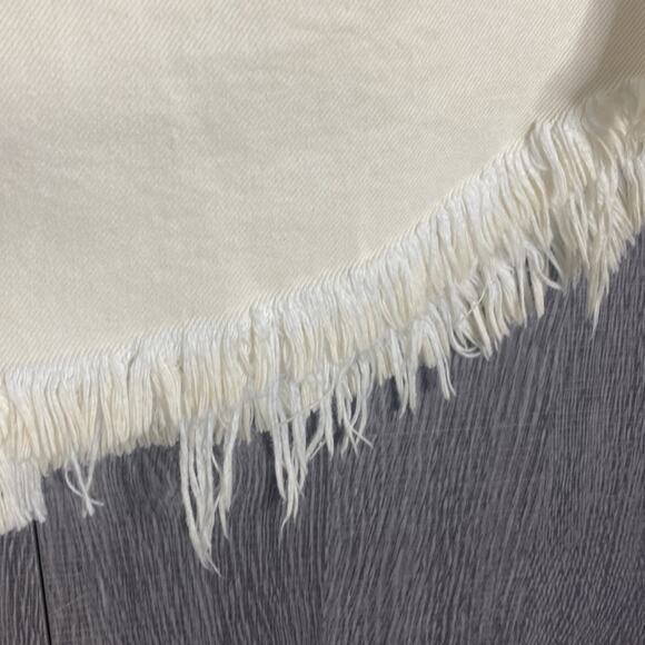 NWT Free People Bailey Denim Mini in White Women's 28 - Picture 6 of 9